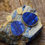 Brincos de "força vital" de Lapis-Lazuli ecomboutique167