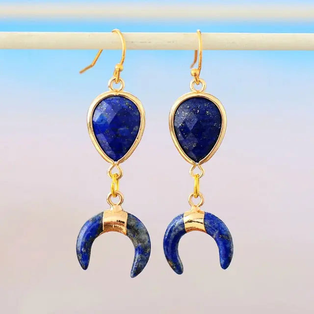 Boucles d'oreilles en Lapis-lazuli