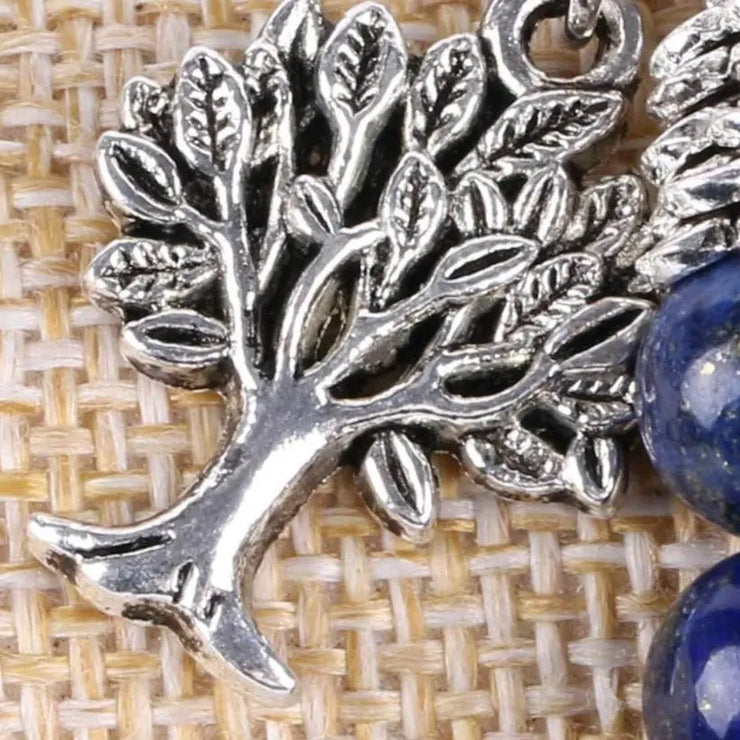 Pulseira de charme "Árvore da Vida" em Lapis-Lazuli ecomboutique167